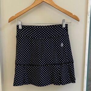 Women's Black Polka Dot Dona Jo Tennis Skirt